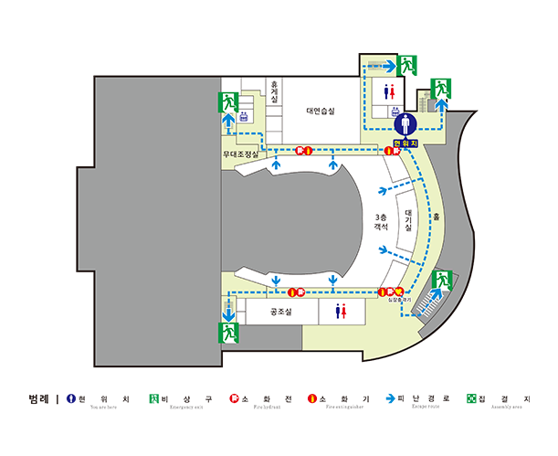 3층 비상대피도